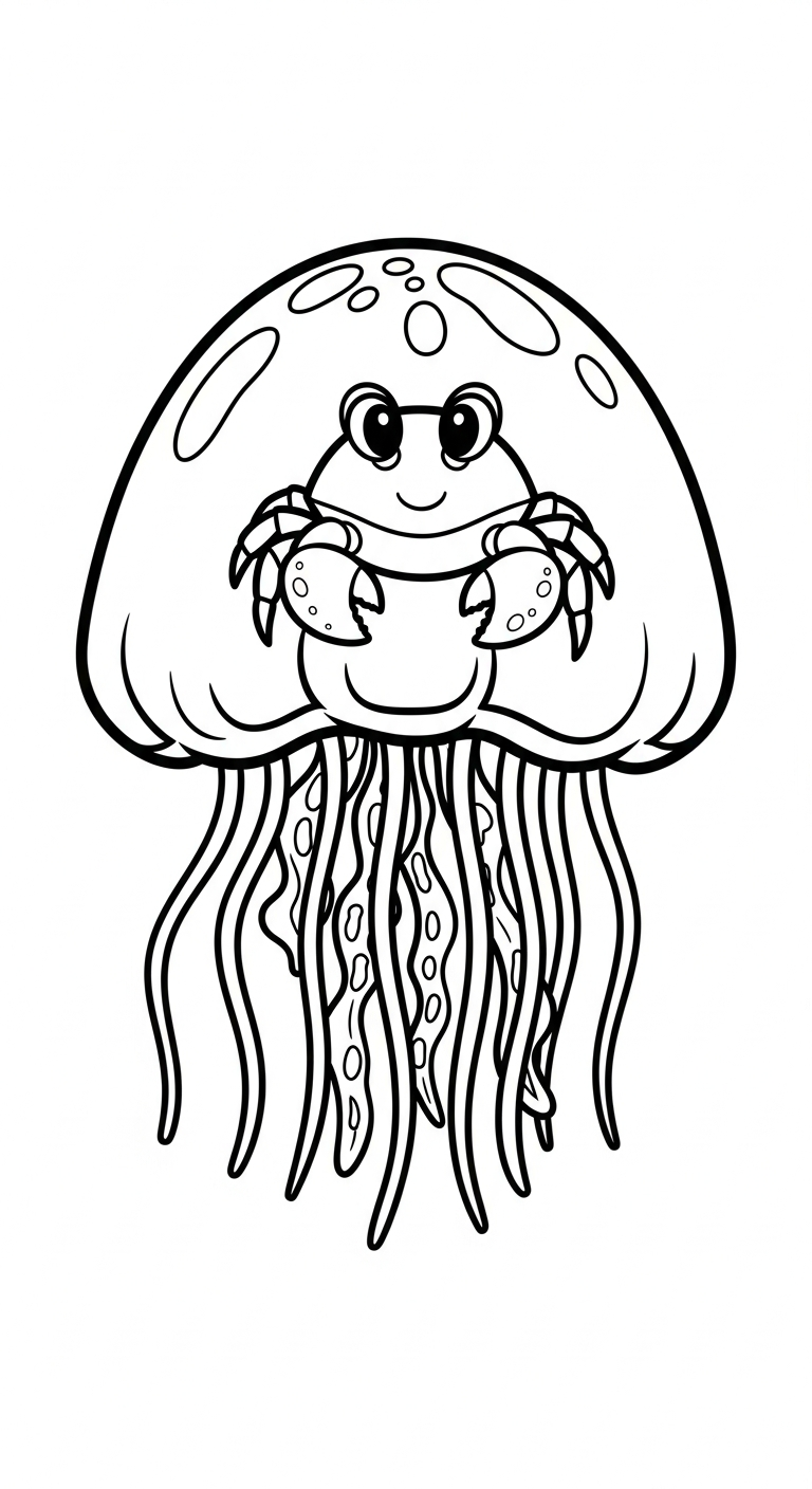 coloriage Crabe updated pour enfant de 5 ans