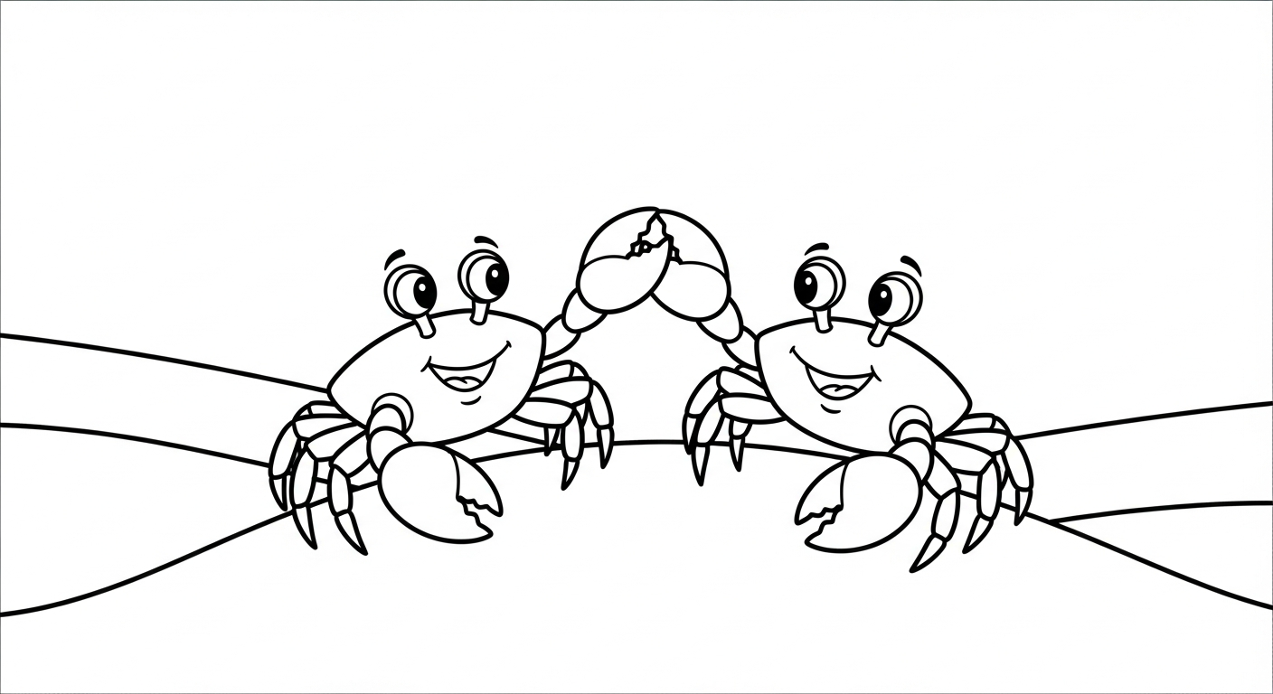 coloriage Crabe updated et dessins