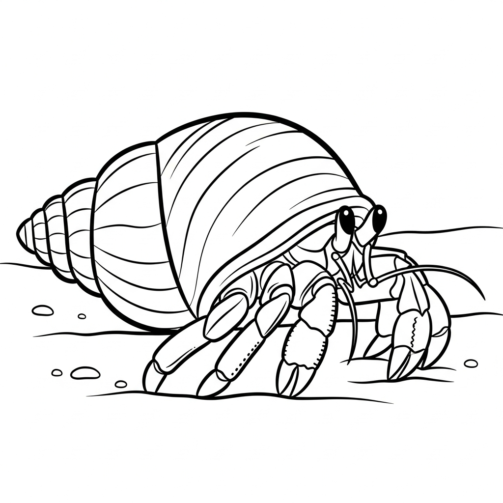 coloriage Crabe updated à imprimer pour enfant de 6 ans