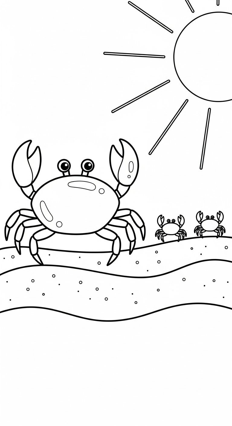 coloriage Crabe updated a colorier en ligne gratuitement 1