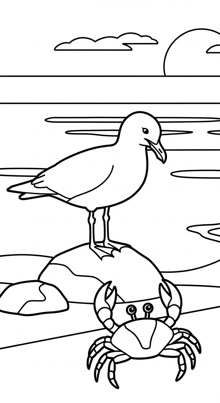 coloriage Crabe updated à imprimer pour enfant de 2 ans 1