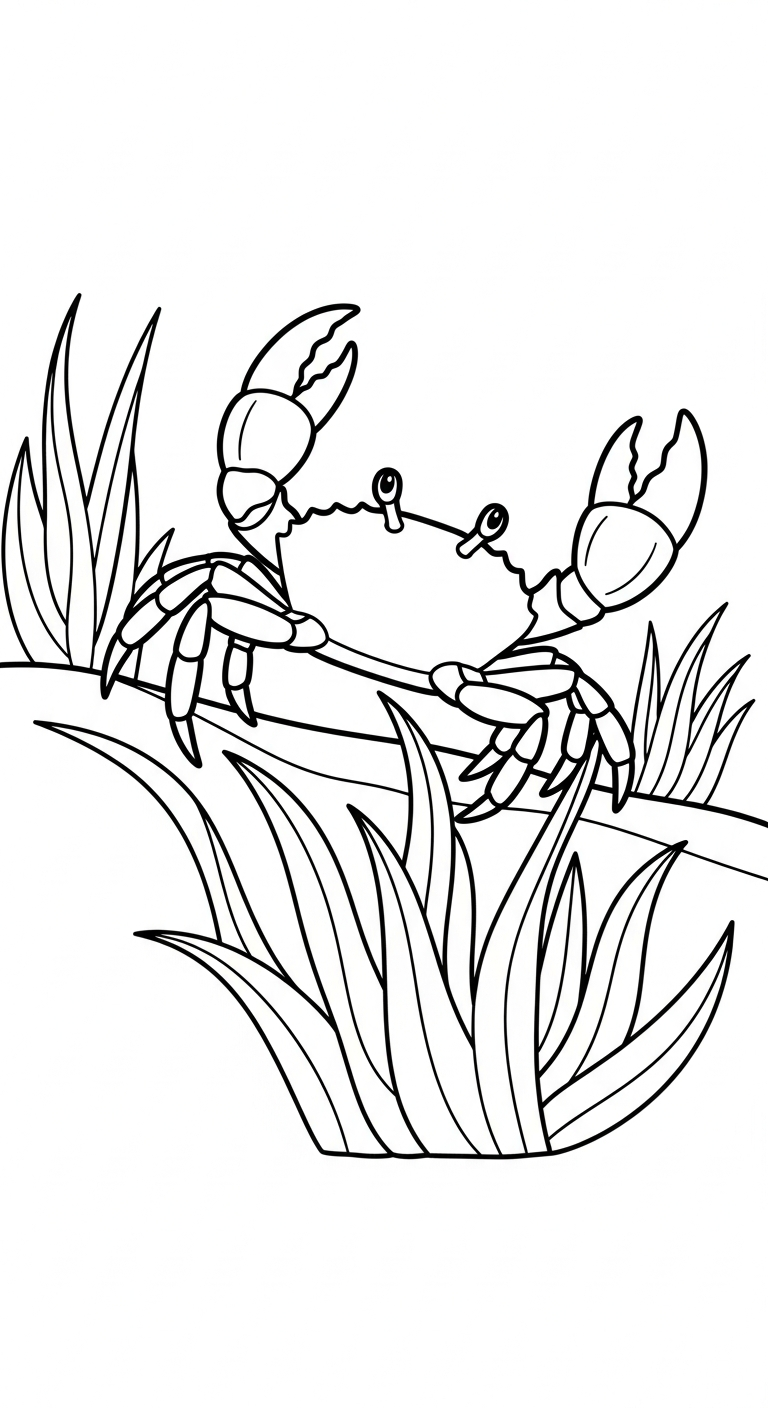 coloriage Crabe updated à imprimer gratuit 1