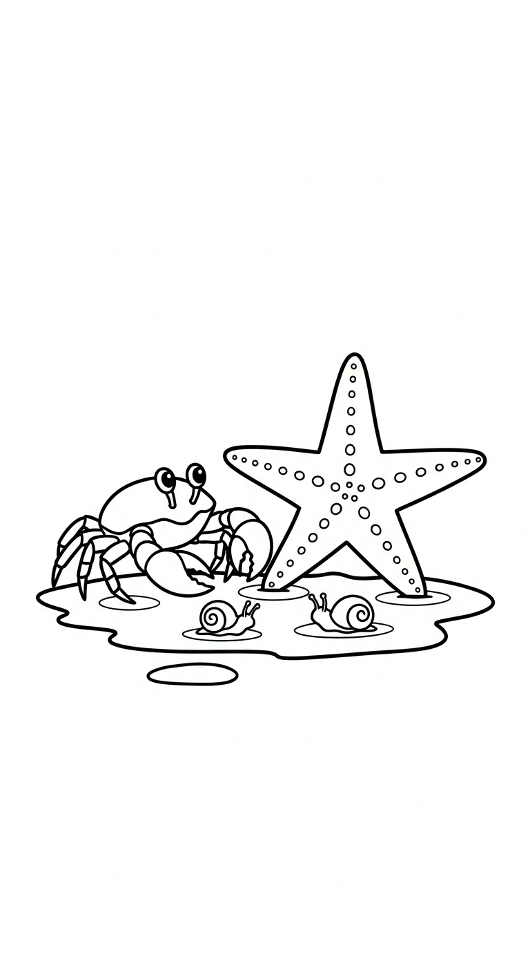 coloriage Crabe updated gratuit à imprimer