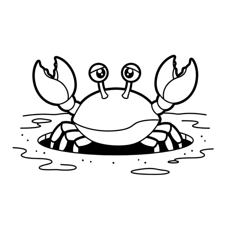 Coloriage Crabe