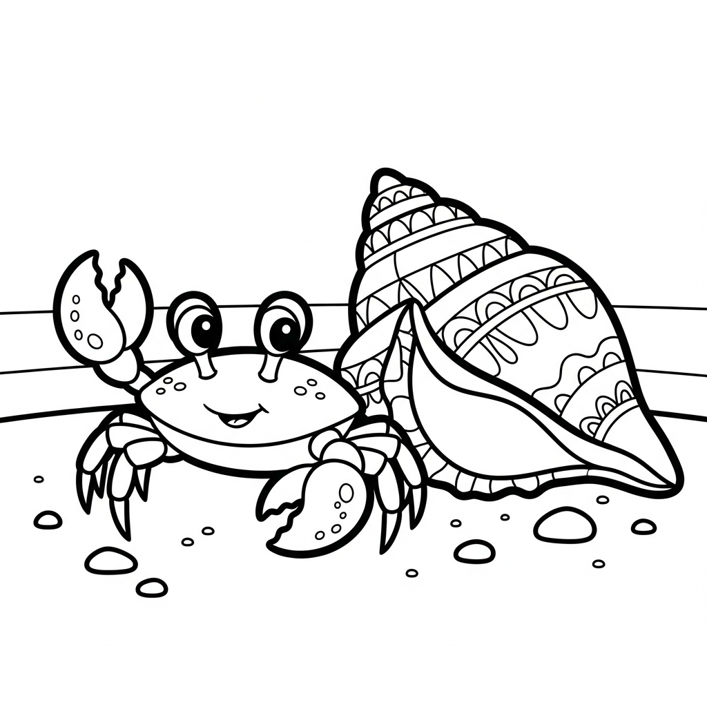 coloriage Crabe updated à imprimer gratuit