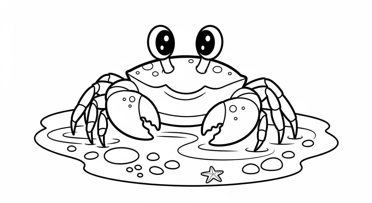 coloriage Crabe updated pour enfants a imprimer gratuit
