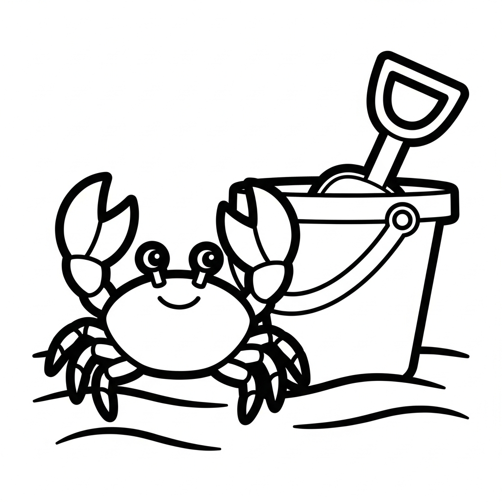 coloriage Crabe updated a colorier en ligne gratuitement