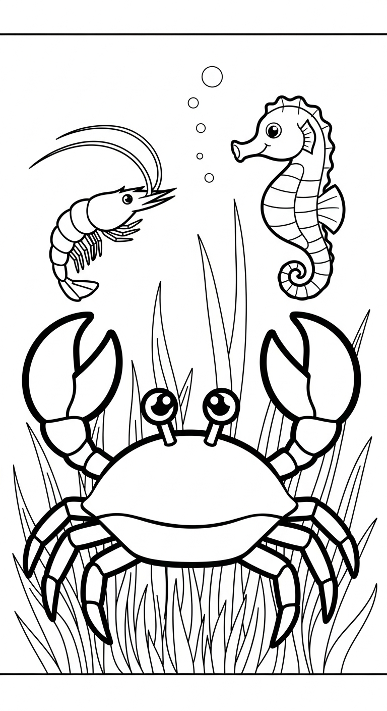 coloriage Crabe updated a imprimer gratuit