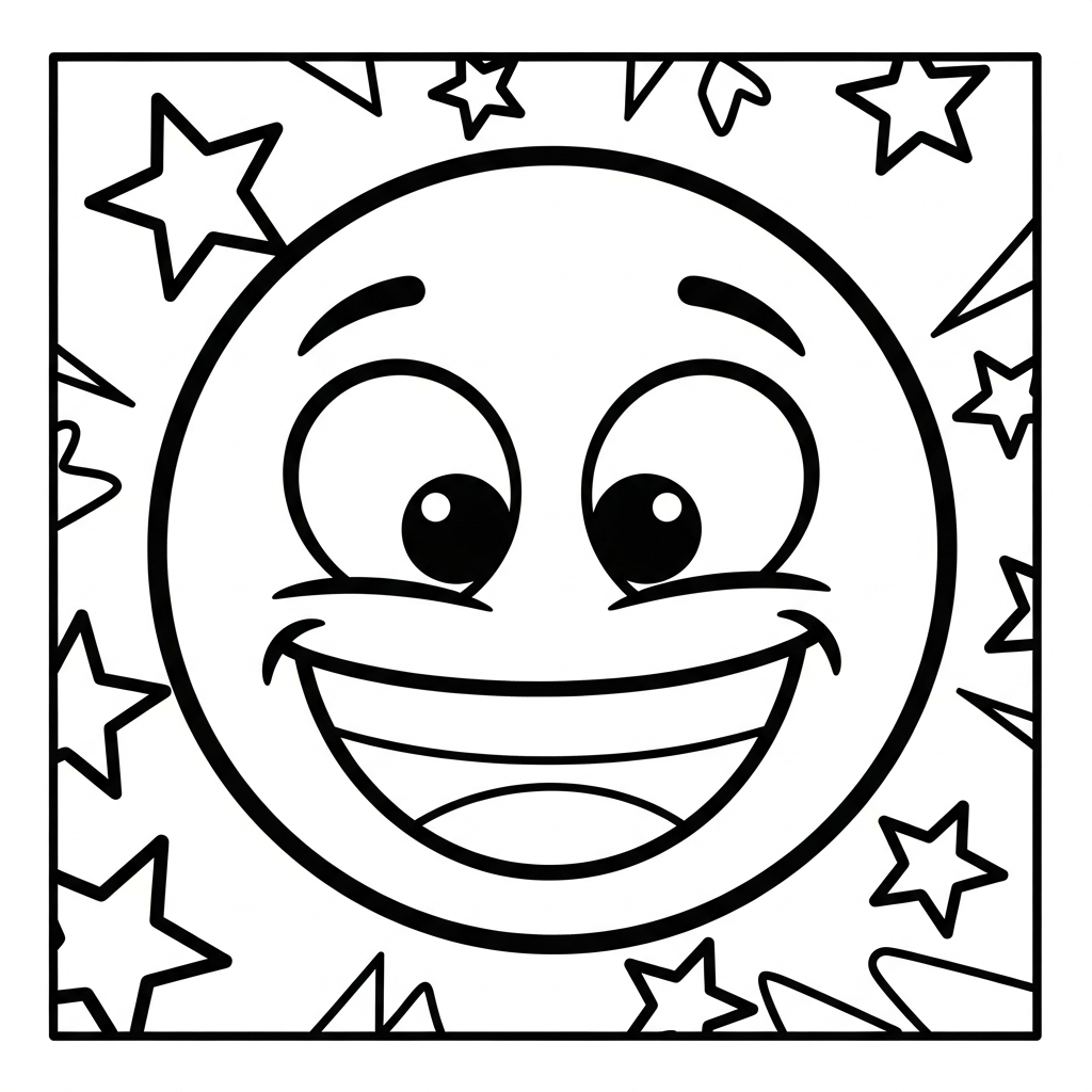 coloriage Emoji updated à imprimer pour enfant de 2 ans 1