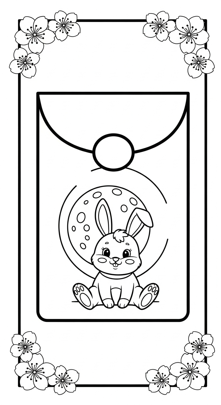 coloriage Enveloppe Rouge à imprimer pdf gratuit 2