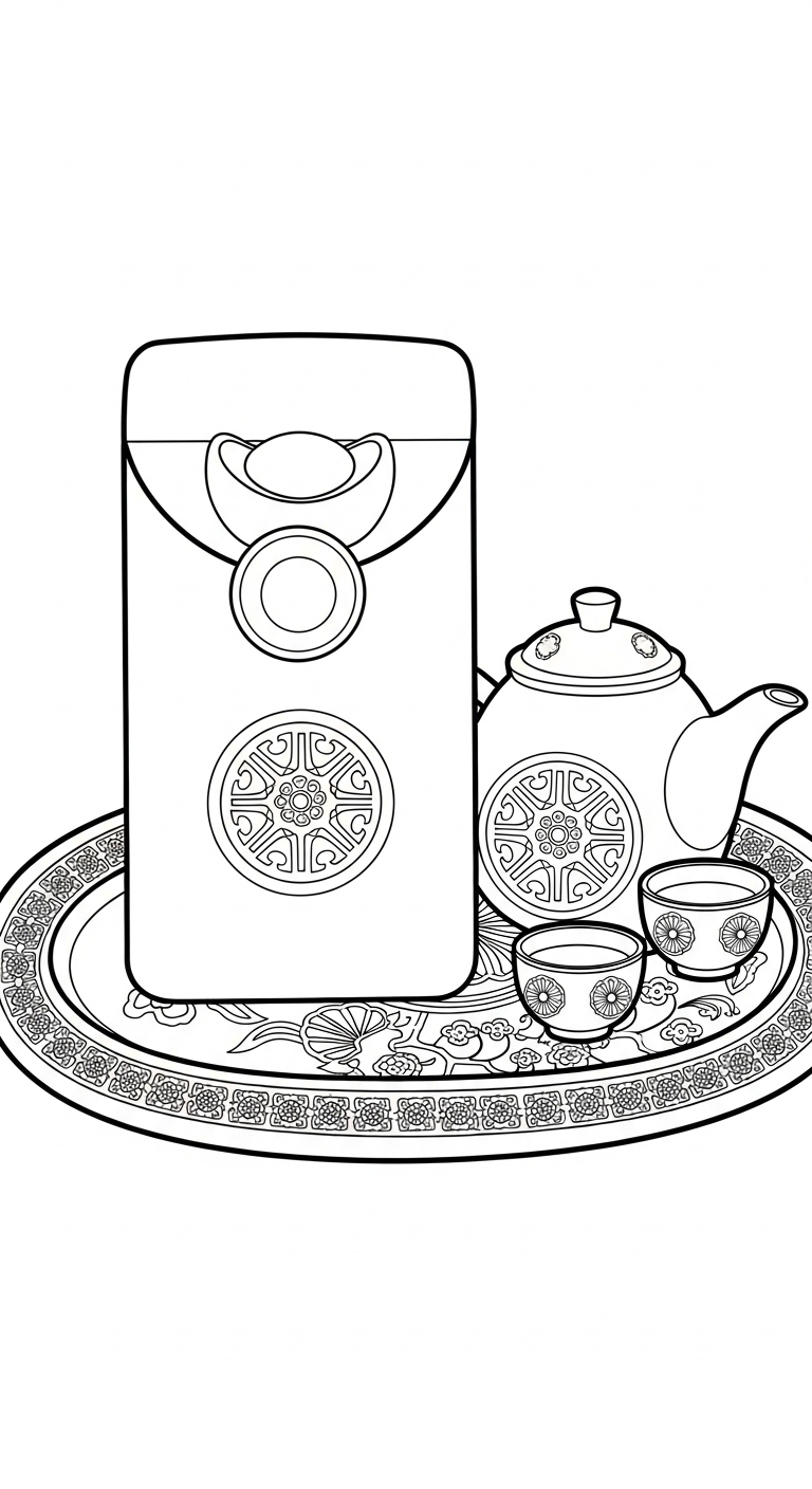 coloriage Enveloppe Rouge à imprimer gratuitement pdf