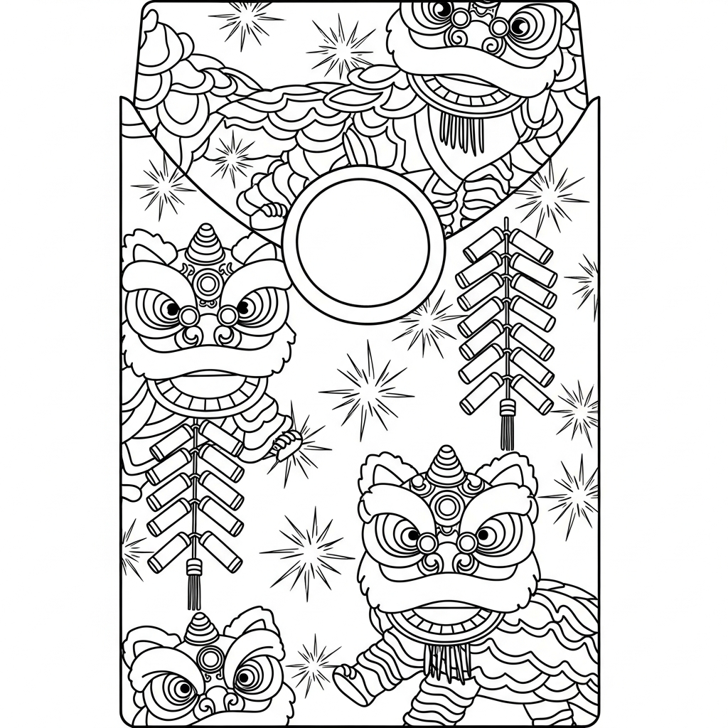 coloriage Enveloppe Rouge à imprimer pdf gratuit