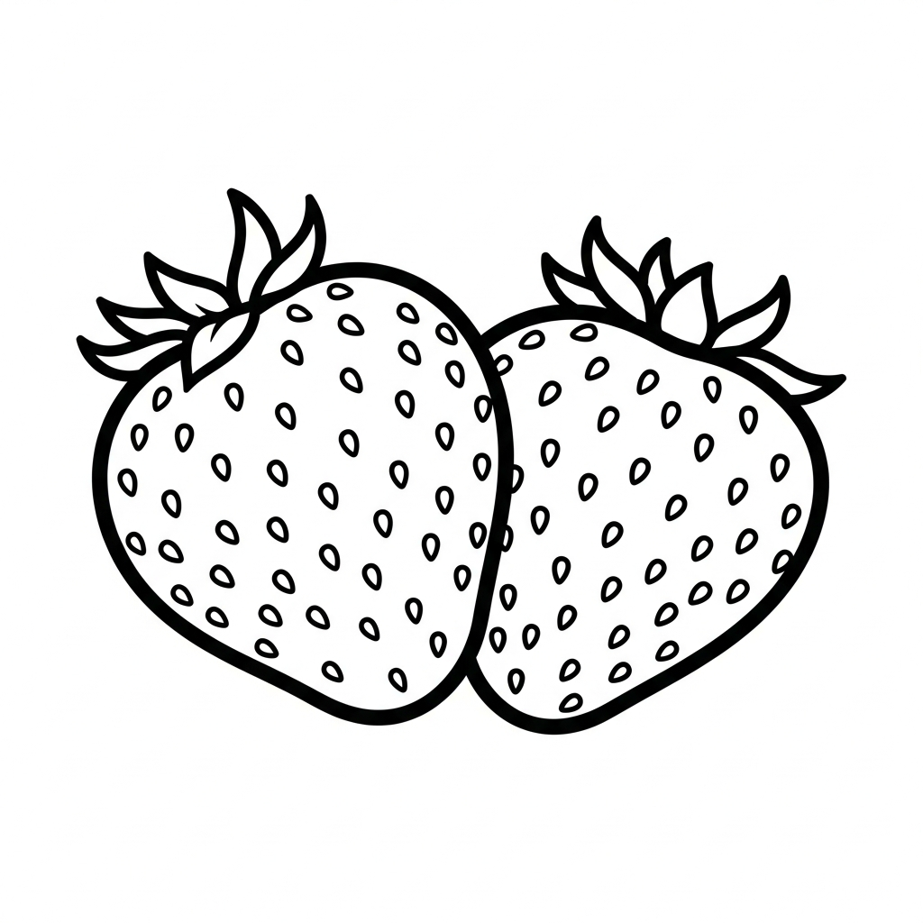 coloriage Fraise updated de pour enfants