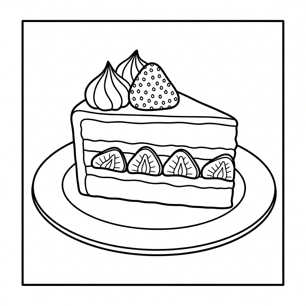 coloriage Fraise updated pour enfant à imprimer