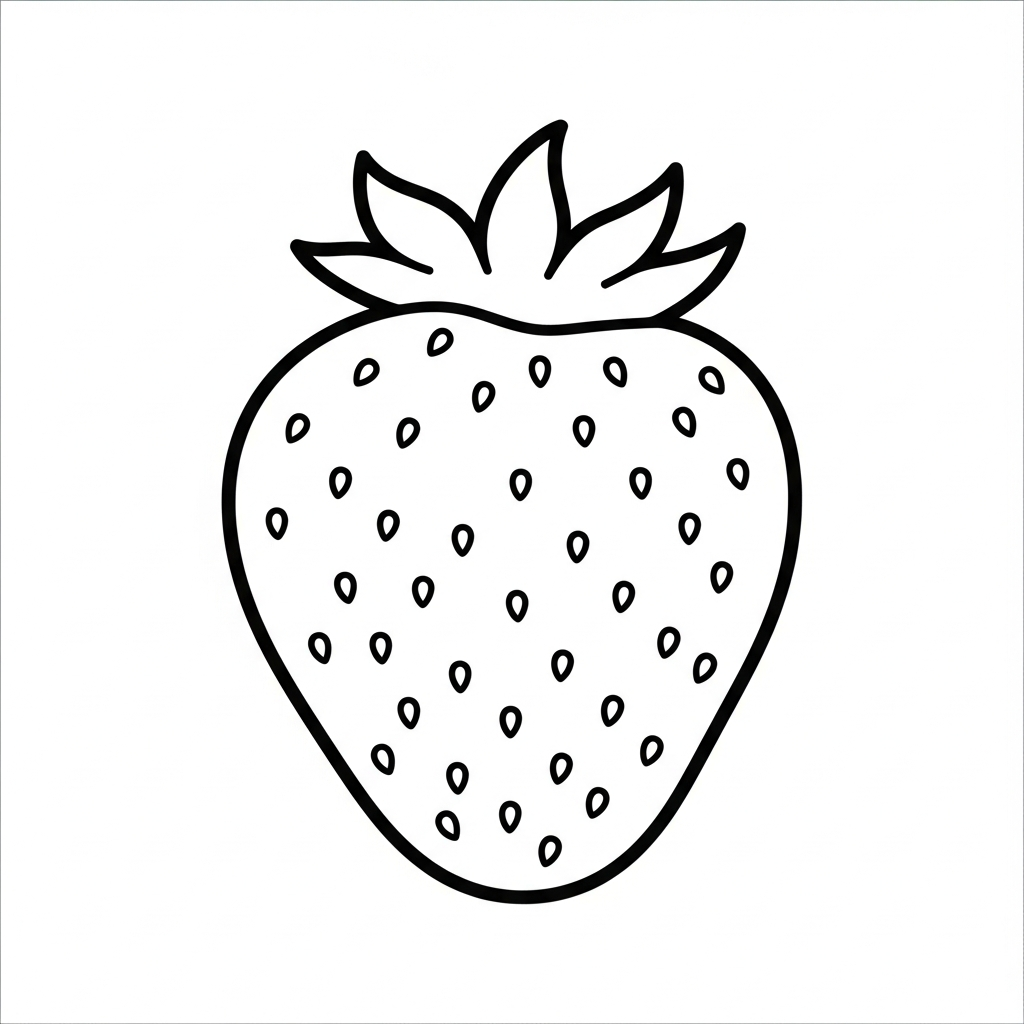 coloriage Fraise updated à imprimer gratuitement