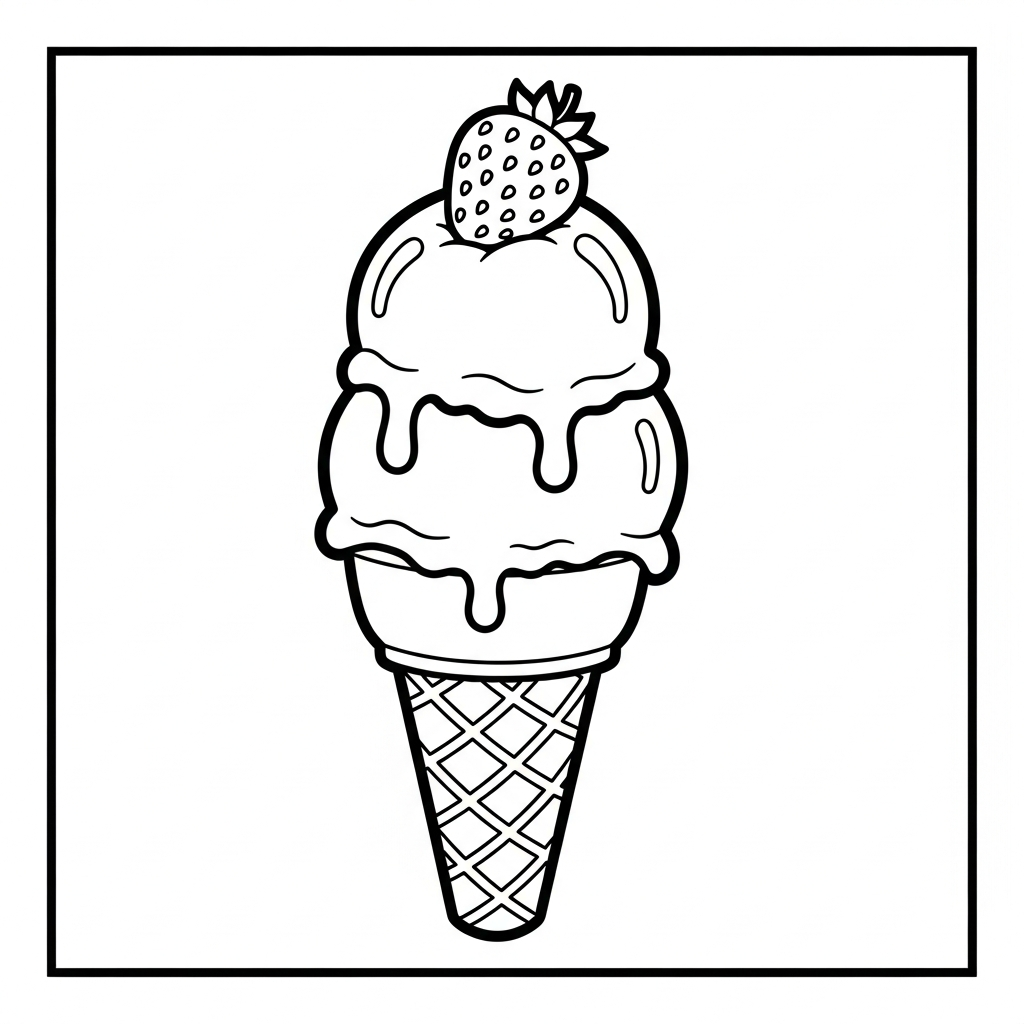 coloriage Fraise updated pour enfant de 8 ans 1