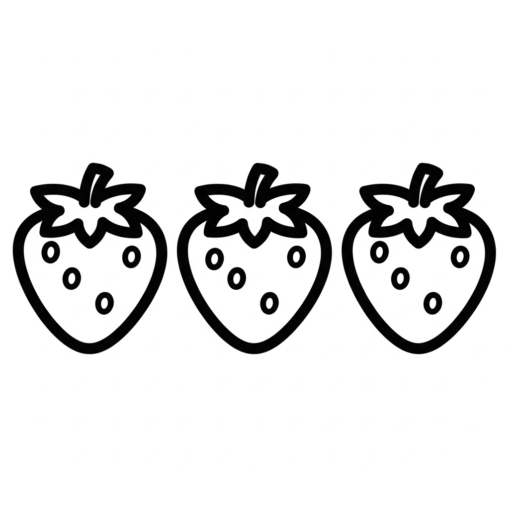 coloriage Fraise updated pour enfant gratuit