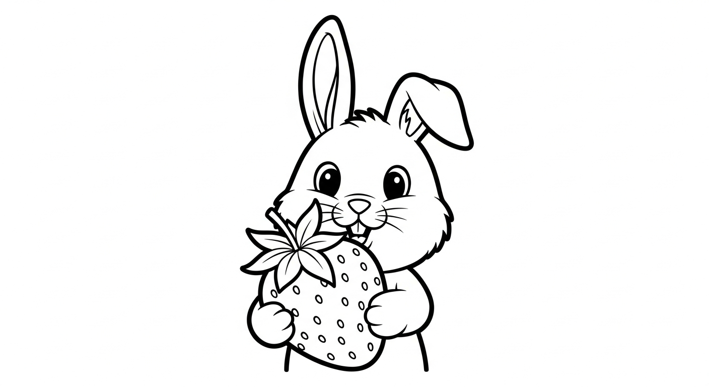 coloriage Fraise updated pour enfant a imprimer gratuit