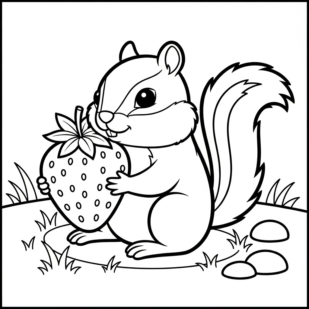 coloriage Fraise updated en ligne