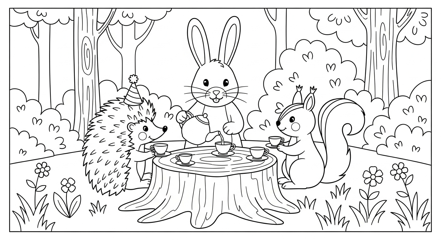 coloriage Hérisson updated pour enfant de 3 ans