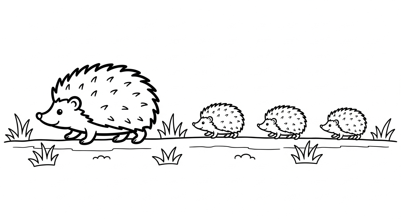 coloriage Hérisson updated à imprimer pour enfant de 7 ans