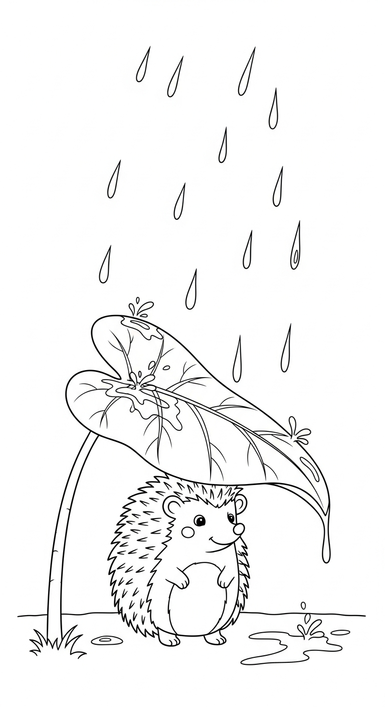 coloriage Hérisson updated à imprimer gratuit