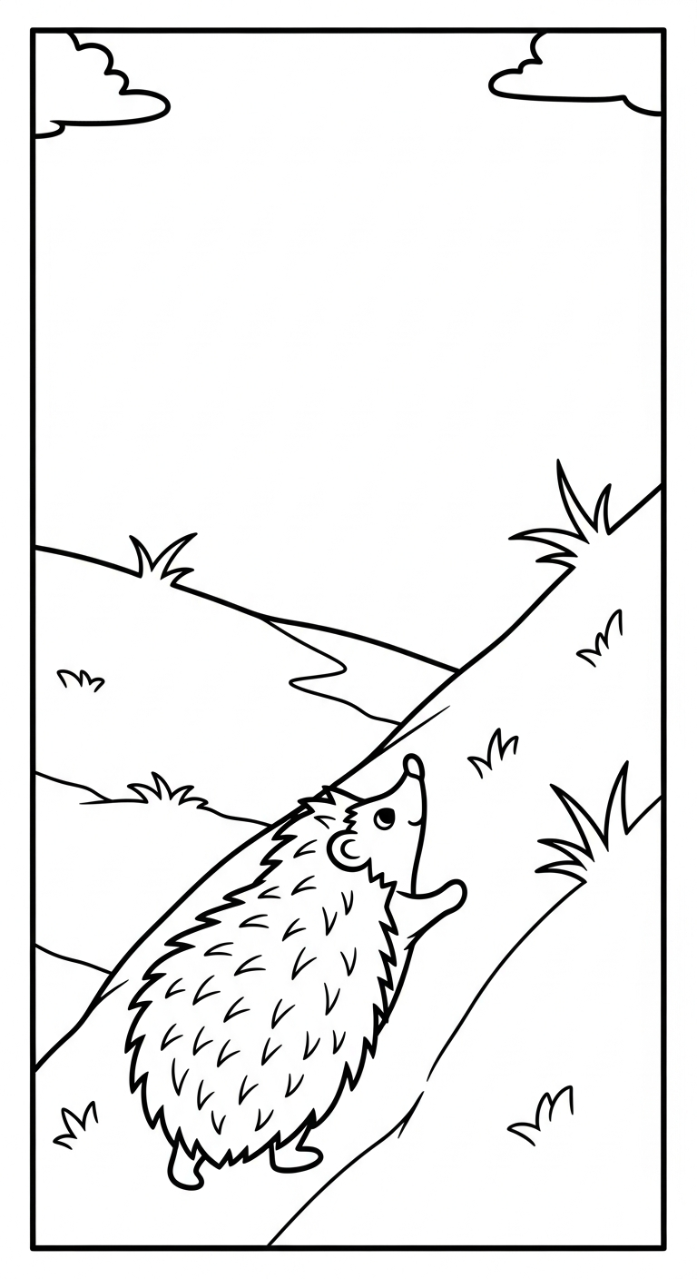 coloriage Hérisson updated à imprimer pour enfant de 2 ans