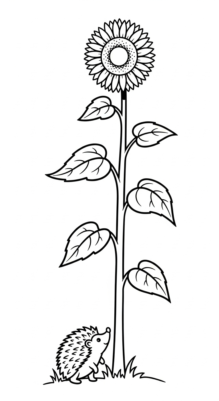 coloriage Hérisson updated à imprimer pdf gratuit