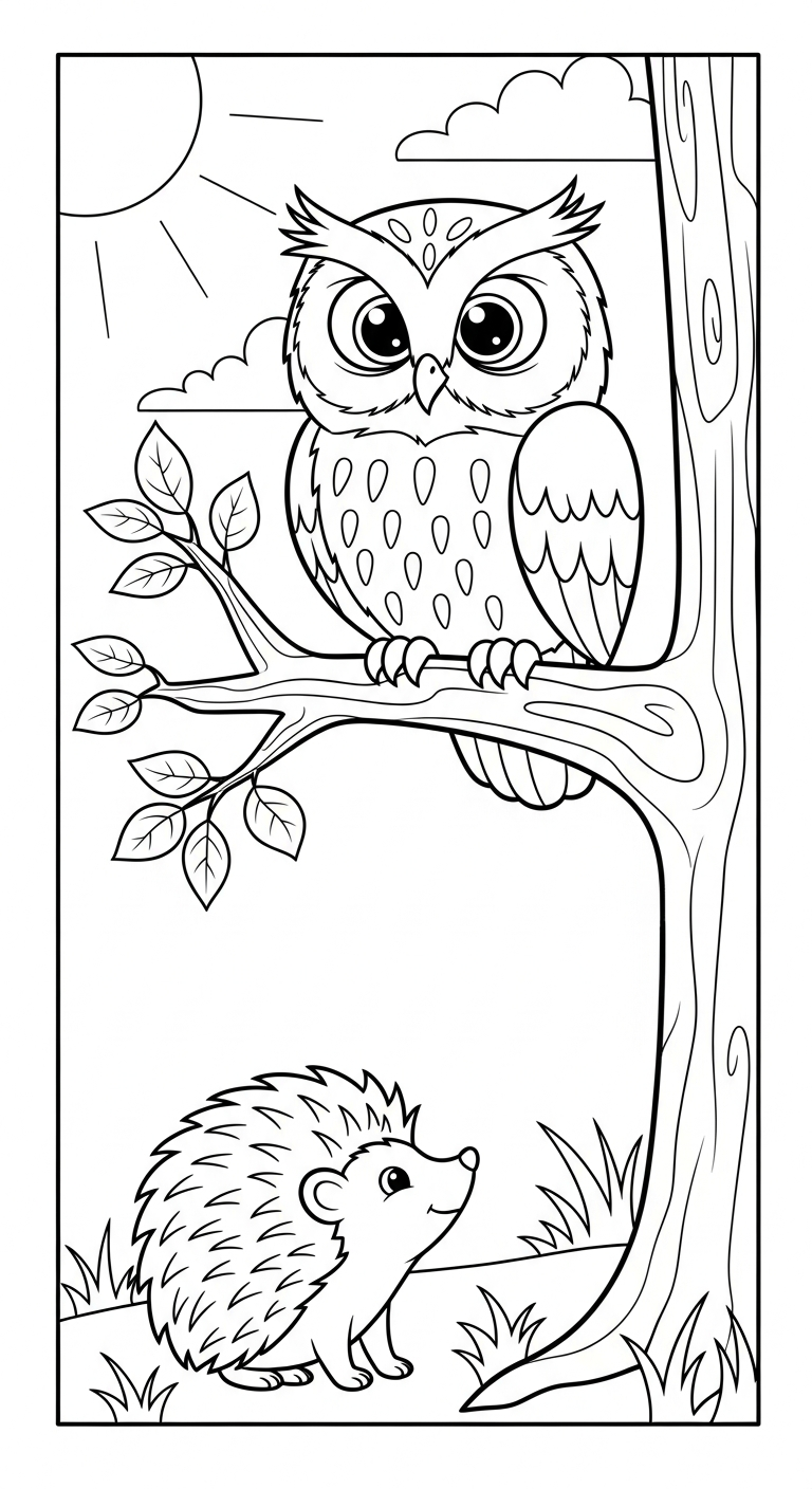 coloriage Hérisson updated et apprentissage