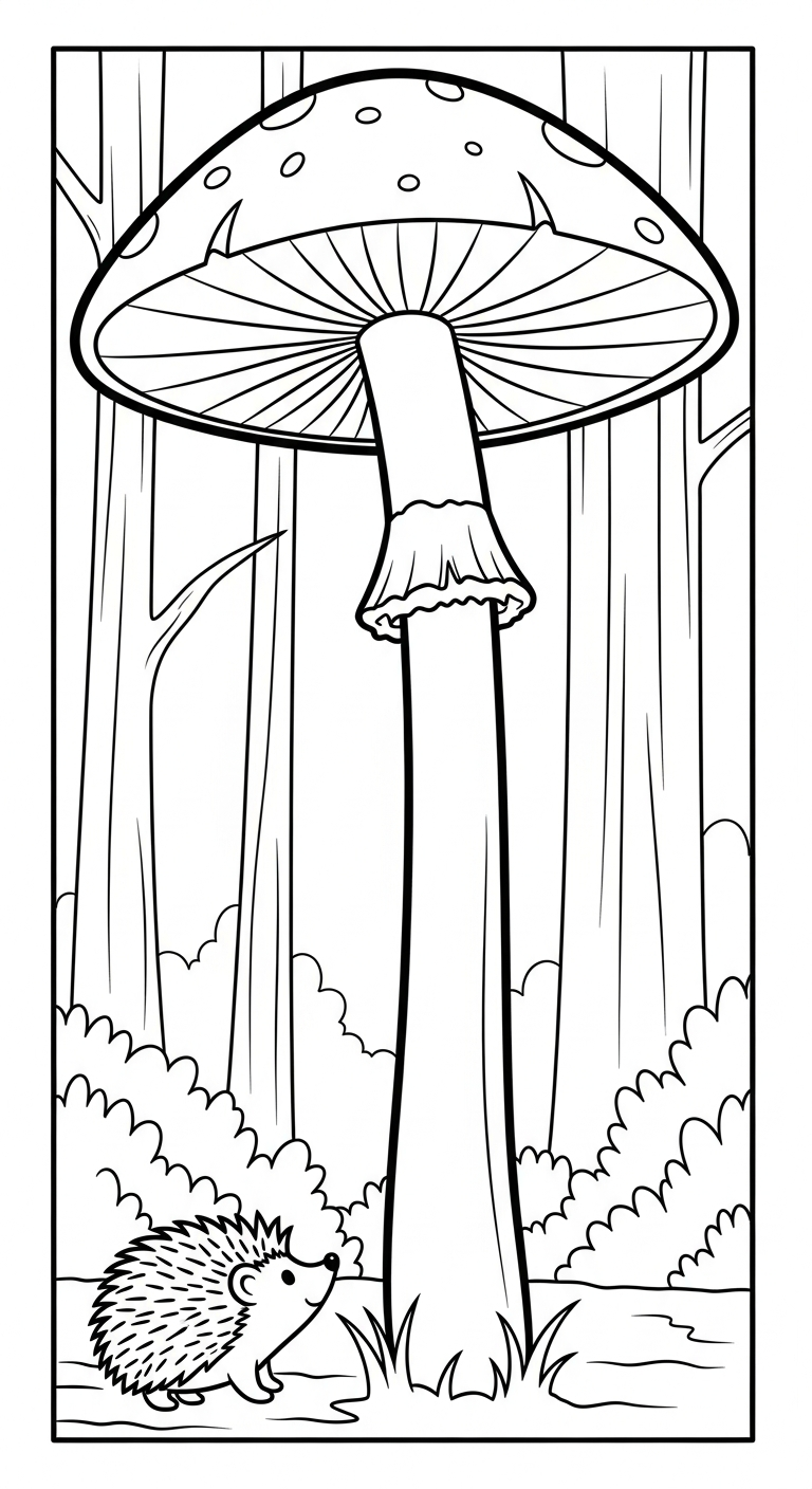 coloriage Hérisson updated a imprimer pour enfant de 4 ans