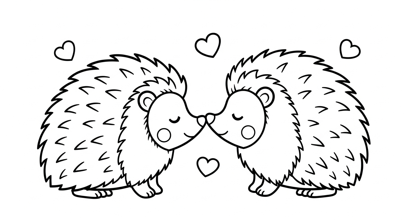 coloriage Hérisson updated et decoupage