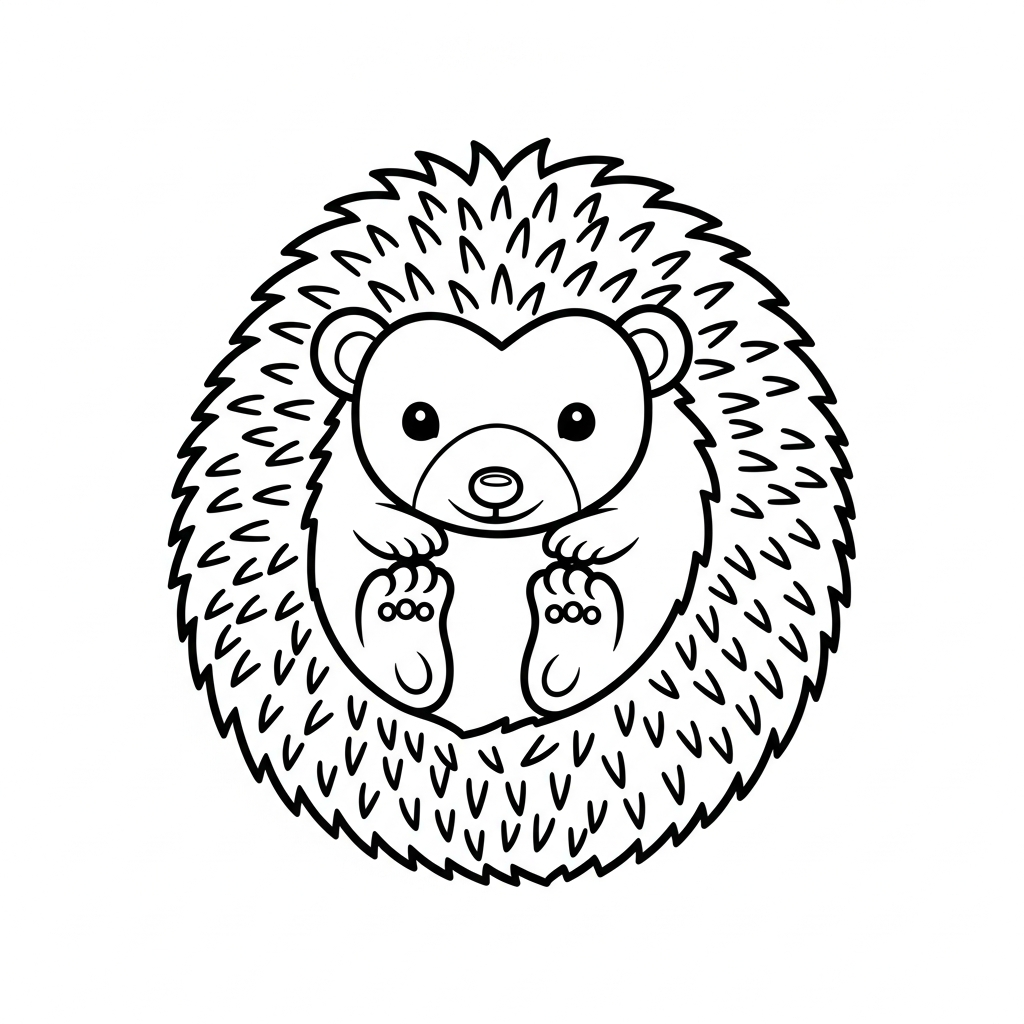 coloriage Hérisson updated a telecharger