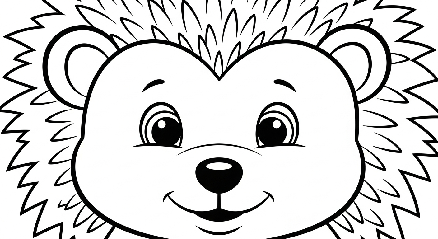 coloriage Hérisson updated à imprimer pour enfant de 6 ans