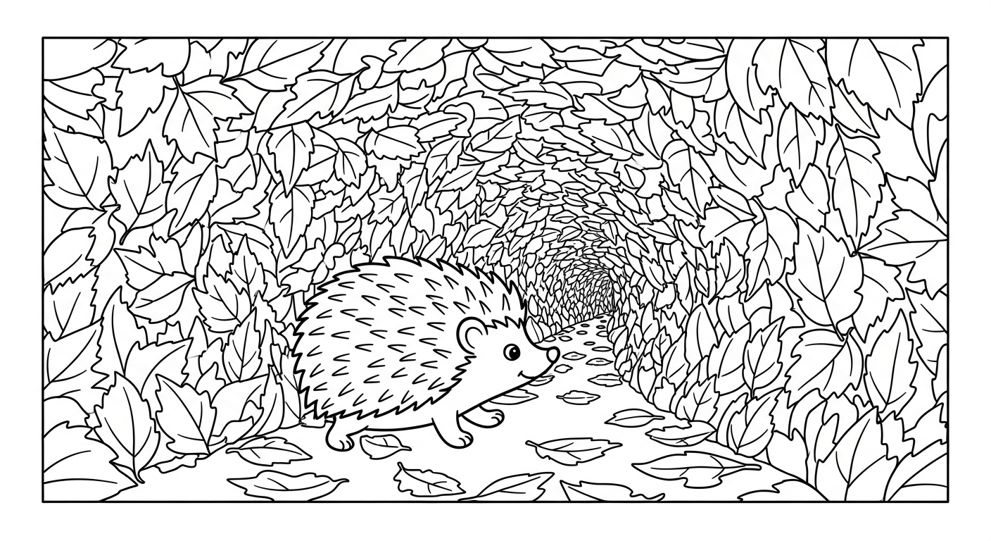 coloriage Hérisson updated a imprimer