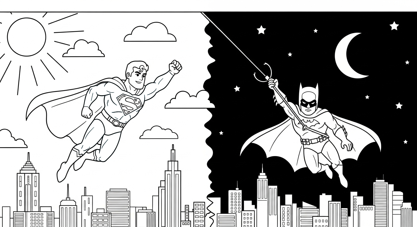 coloriage Justice League a imprimer gratuitement