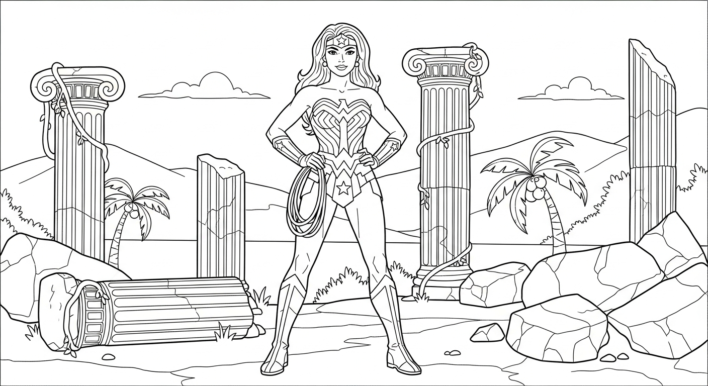 télécharger coloriage Justice League gratuit