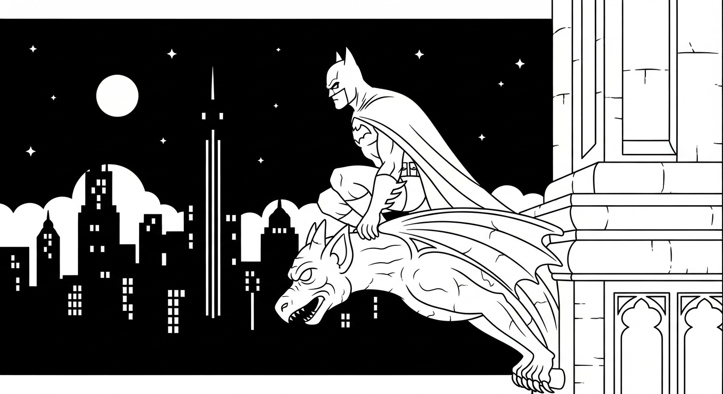 imprimer coloriage Justice League gratuit