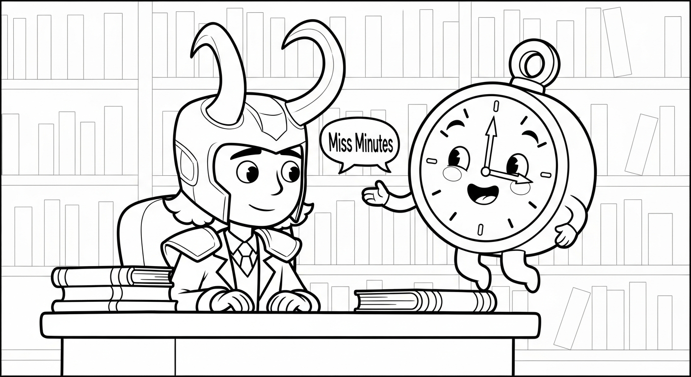 coloriage Loki Marvel pour enfants