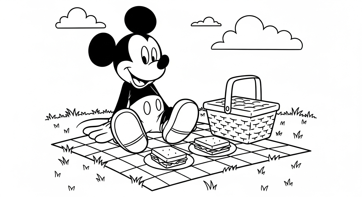 coloriage Mickey Mouse updated pour enfant de 10 ans 1