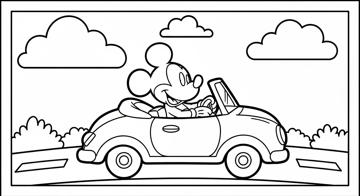 imprimer coloriage Mickey Mouse updated