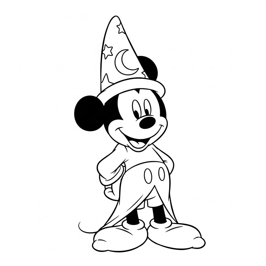 coloriage Mickey Mouse updated et decoupage
