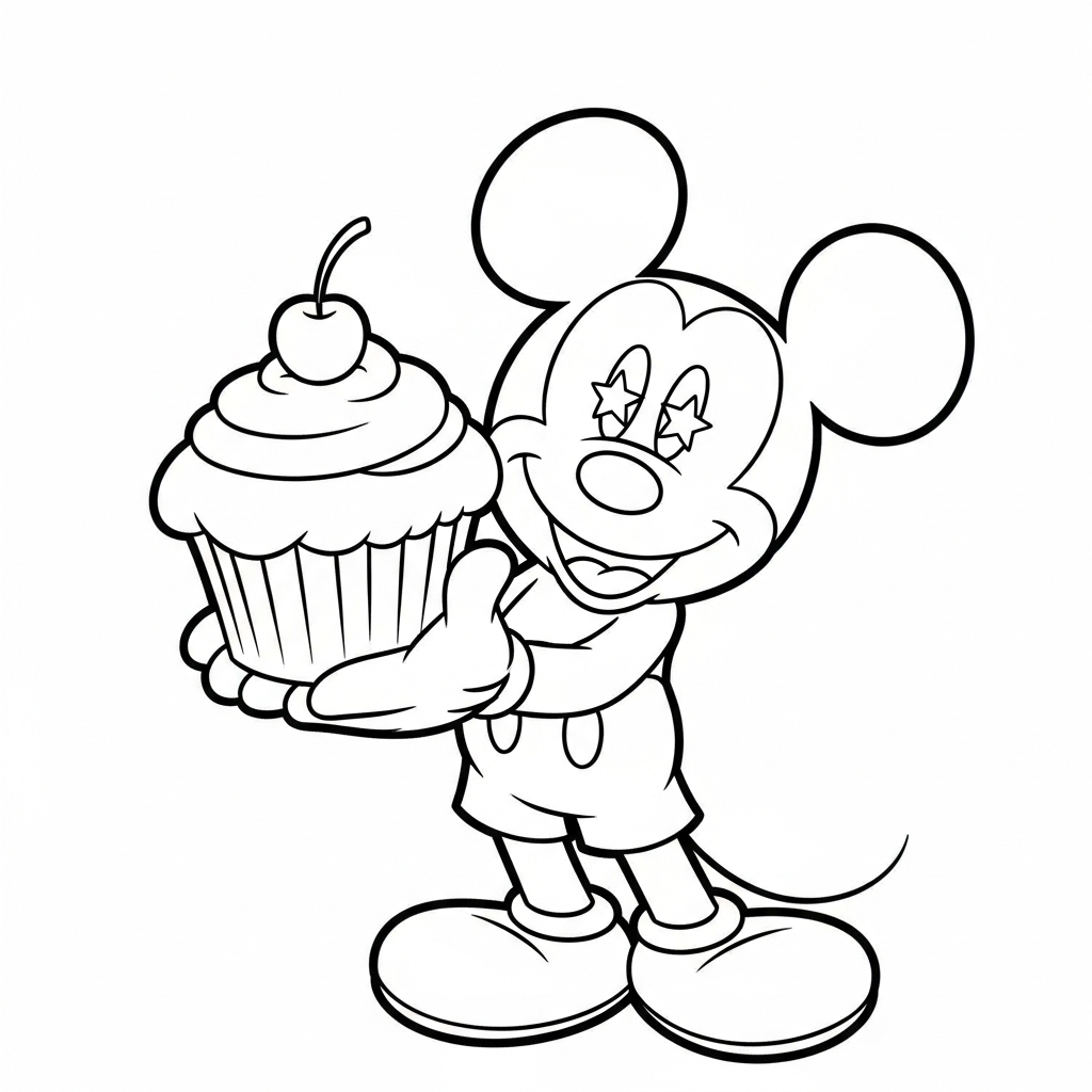 coloriage Mickey Mouse updated à imprimer pour enfant de 10 ans