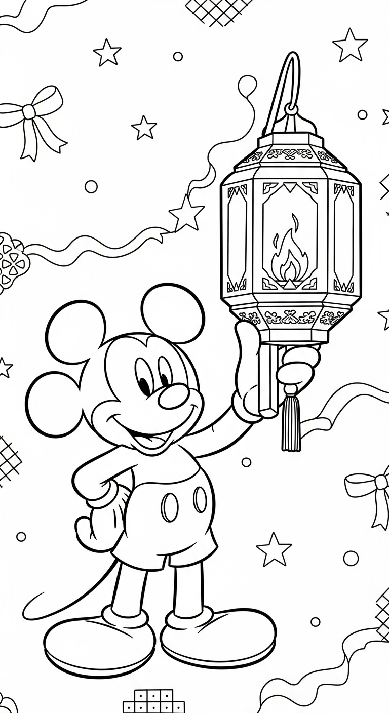coloriage Mickey Mouse updated et apprentissage