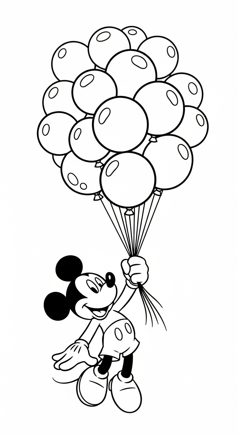 coloriage Mickey Mouse updated gratuit pour enfants 2