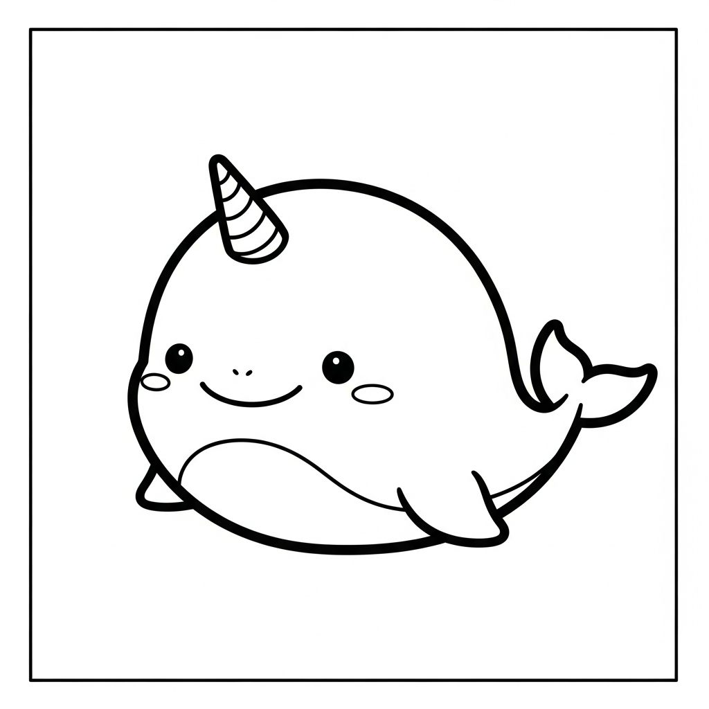 coloriage Narval et dessins