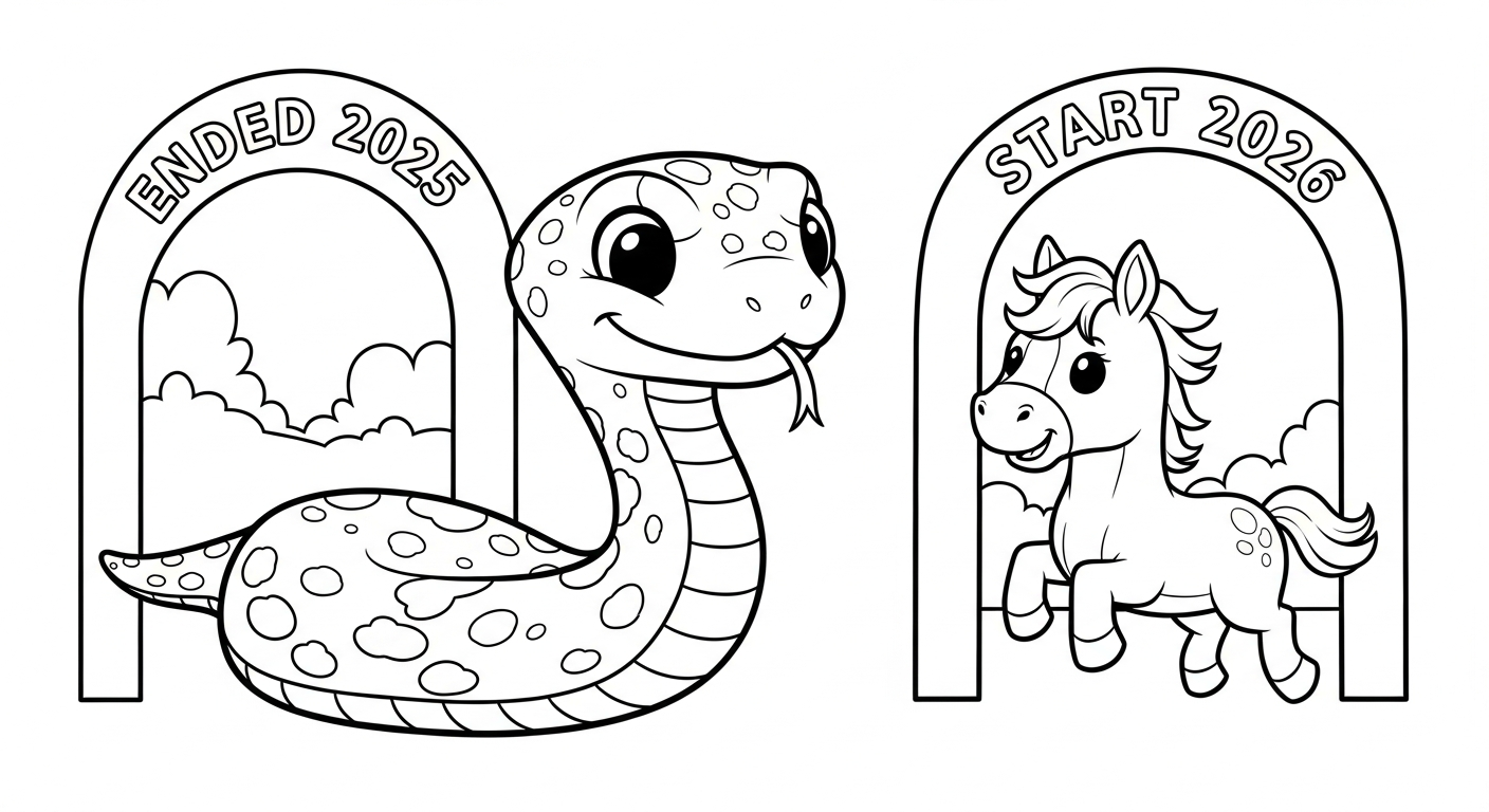 coloriage Nouvel An Chinois 2026 pour enfant de à imprimer