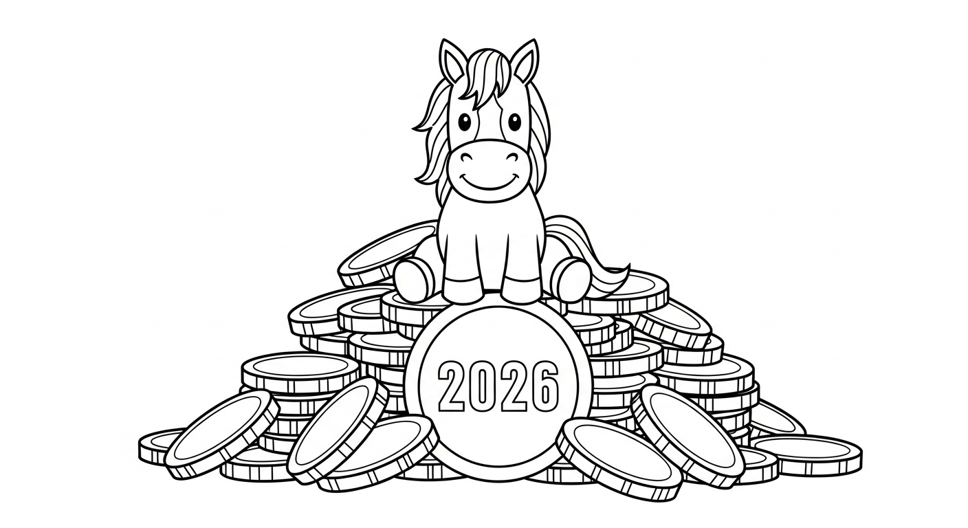 coloriage Nouvel An Chinois 2026 pour enfant de à imprimer 1