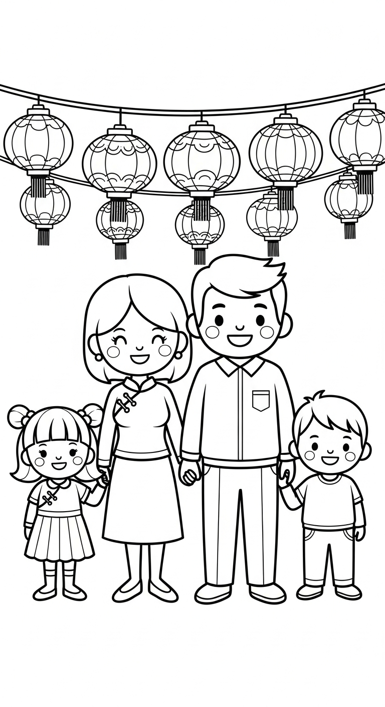 coloriage Nouvel An Chinois updated à imprimer