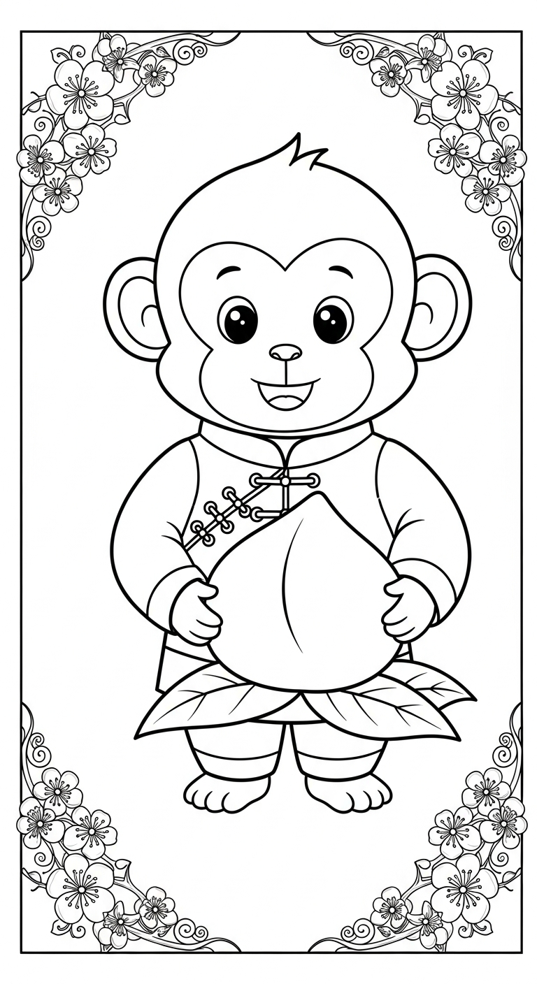 coloriage Nouvel An Chinois updated à imprimer pour enfant de 10 ans 1