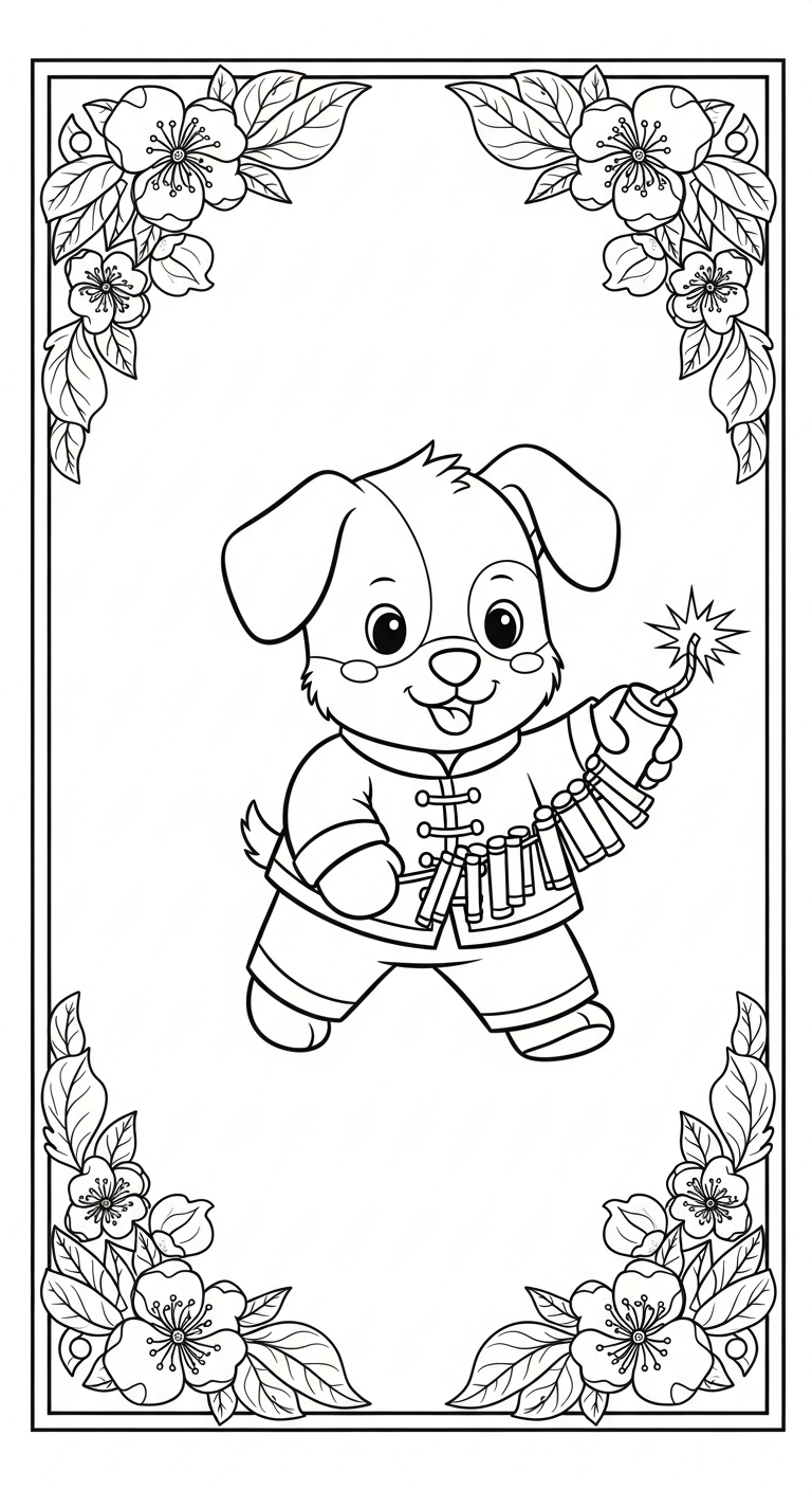 coloriage Nouvel An Chinois updated a imprimer